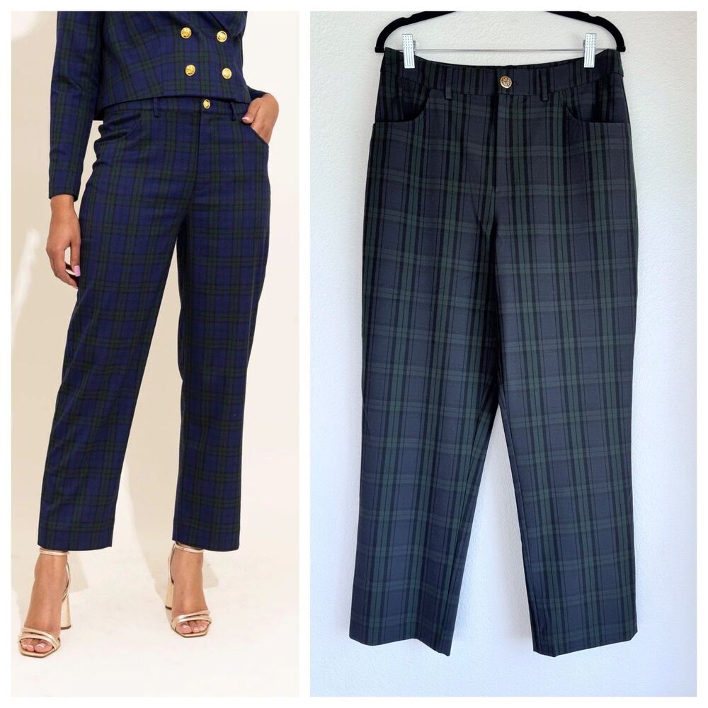 NEW Alden Adair x Jared Hughes Remy Pants in Blackwatch Tartan Plaid Size Small